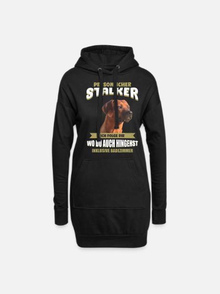 Rhodesian Ridgeback - Rhodesian Ridgeback Hund - Hoodie-Kleid - Schwarz