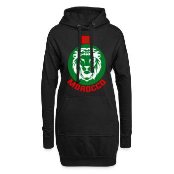 Marokko - Hoodie-Kleid - Schwarz - Vorne