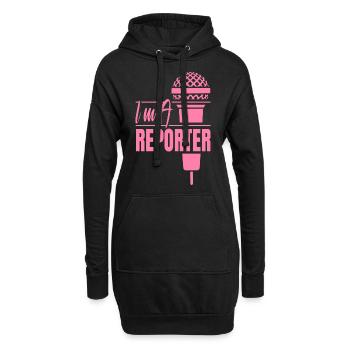 Ich bin Reporter Medien Korrespondent Journalist - Hoodie-Kleid - Schwarz - Vorne