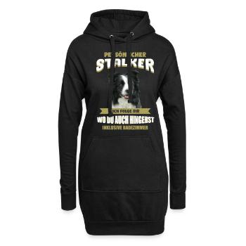 Border Collie Hund - Border Collie - Hoodie-Kleid - Schwarz - Vorne