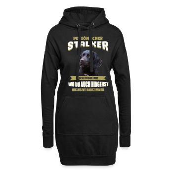 Deutscher Wachtelhund Hund - Wachtelhund - Hoodie-Kleid - Schwarz - Vorne
