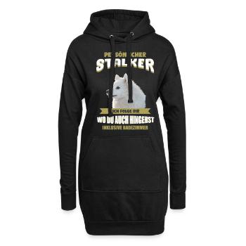Japan Spitz Hund - Japan Spitz - Hoodie-Kleid - Schwarz - Vorne