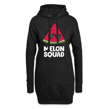 Pastèque - Melon Squad avec des lunettes de soleil - Sweat-shirt à capuche long Femme - noir - Devant
