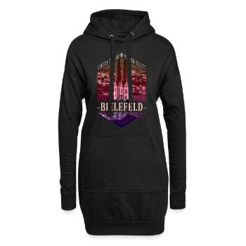 Bielefeld Deutschland Stadt Skyline Heimat Liebe - Hoodie-Kleid - Schwarz - Vorne