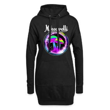 Mikeavelli Pilz - Hoodie-Kleid - Schwarz - Vorne