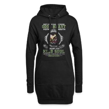 Sternzeichen Februar Aberglaube Sternbilder - Hoodie-Kleid - Schwarz - Vorne