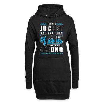 DJ Unterhaltung House Sound - Hoodie-Kleid - Schwarz - Vorne