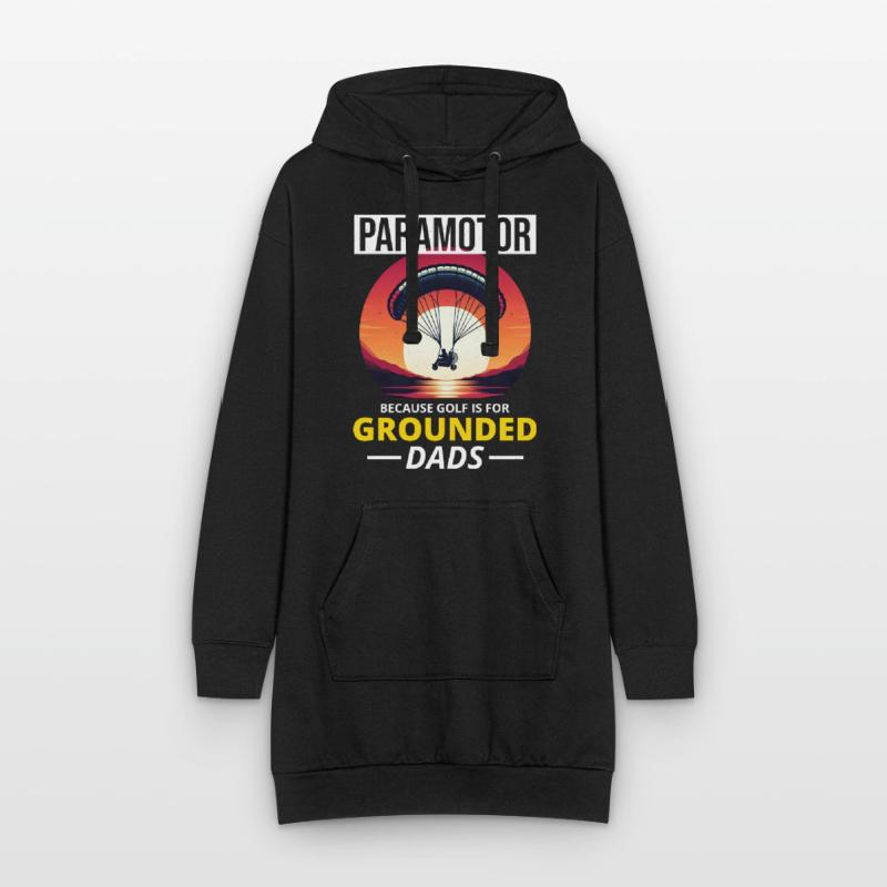 Paramotor Pilot Paramotoring Powered Paraglider Hoodie Dress