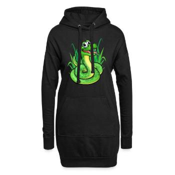 Serpent - Sweat-shirt à capuche long Femme - noir - Devant