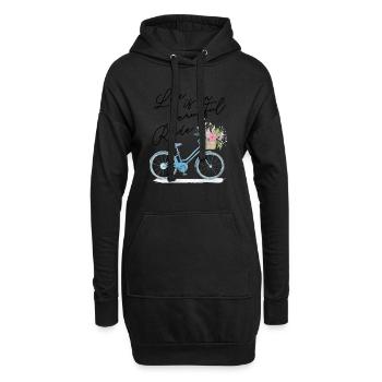 Life is a beautiful ride - Hoodie-Kleid - Schwarz - Vorne