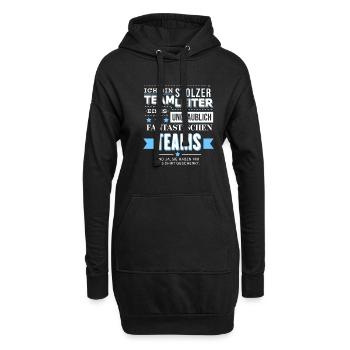 Teamleiter Lustig Team Geschenk Produktionsfirma - Hoodie-Kleid - Schwarz - Vorne
