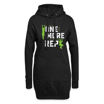On More Rep Planche Calisthenics Street Workout - Hoodie-Kleid - Schwarz - Vorne
