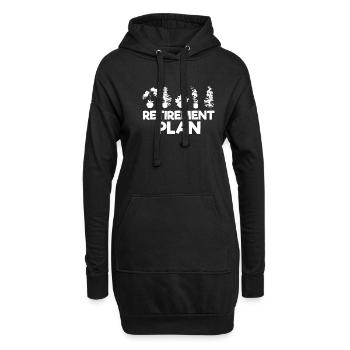 Ruhestandsplan für eine Orchidee Zucht und - Hoodie-Kleid - Schwarz - Vorne