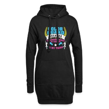 Throwing Things In The Air Is My Thing Lustiger - Hoodie-Kleid - Schwarz - Vorne