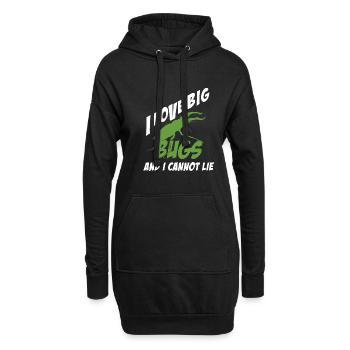 I Like Big Bugs Cannot Lie Entomologiste Funny - Sweat-shirt à capuche long Femme - noir - Devant