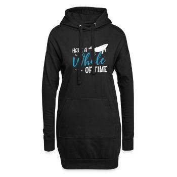 Whale Watching Have a Whale of Time Fun - Hoodie Dress - black - Front
