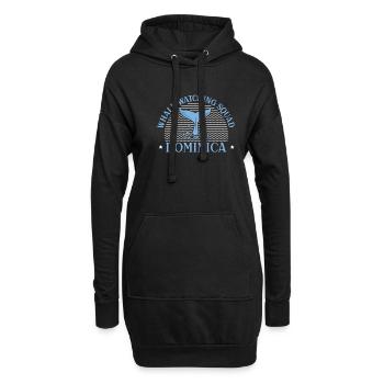 Whale Watching Squad Dominica Stolzes - Hoodie-Kleid - Schwarz - Vorne