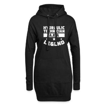 Fantastische Hydrauliklegende Hydrauliktechniker - Hoodie-Kleid - Schwarz - Vorne