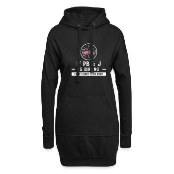 La gelée de beurre de cacahuète ne veut pas avoir raison plus drôle - Sweat-shirt à capuche long Femme - noir - Devant