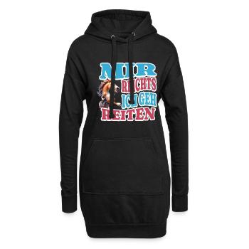 J’en ai assez de rouler - Sweat-shirt à capuche long Femme - noir - Devant