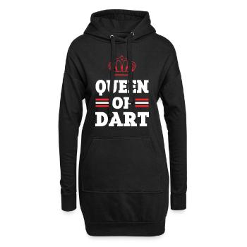 königin dart - Hoodie-Kleid - Schwarz - Vorne