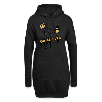 bachelor_party_game_over - Hoodie-Kleid - Schwarz - Vorne