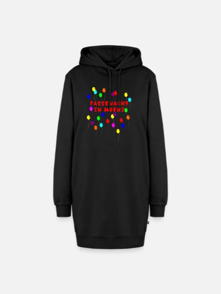 Fassenacht in Meenz Mainz Fasching Fastnacht Helau - Hoodie-Kleid - Schwarz