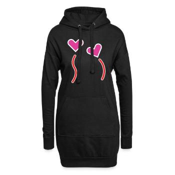 Sweet Couple 00 - Hoodie Dress - black - Front