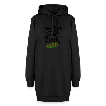 Vertraue keinem dünnen Koch - Geschenk - Hoodie-Kleid - Schwarz - Vorne