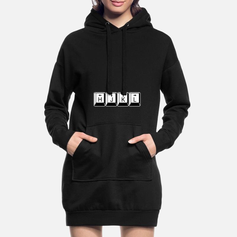 vi/Vim HJKL - Computer Geeks Code clavier Sweat-shirt à capuche long Femme