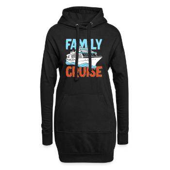 Familien Kreuzfahrt - Hoodie-Kleid - Schwarz - Vorne