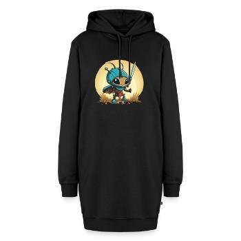 Une guerrière fourmi mignonne - Sweat-shirt à capuche long Femme - noir - Devant
