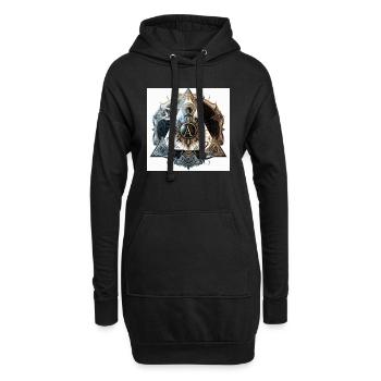 illumini - Hoodie-Kleid - Schwarz - Vorne