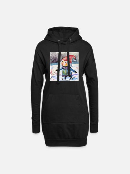 Siup - Hoodie-Kleid - Schwarz