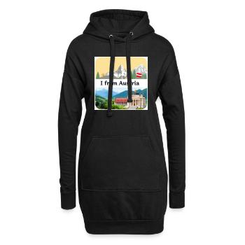 WUNDERSCHÖN ÖSTERREICH - Hoodie-Kleid - Schwarz - Vorne