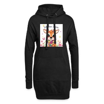 Sweet D - Hoodie-Kleid - Schwarz - Vorne