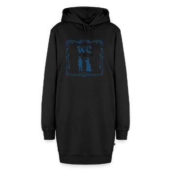 bad bath badewanne bathtube shower dusche54 - Hoodie-Kleid - Schwarz - Vorne - AI Model Female 172 light (172cm)