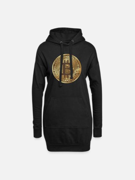 Bitcoin - Hoodie Dress - black