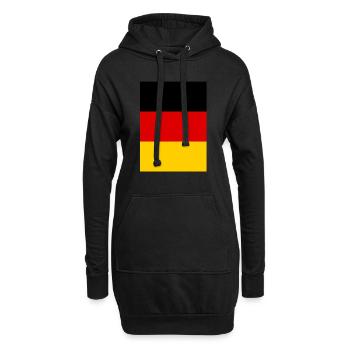 Deutschland Flagge Germany Deutsche Fahne Deutsch - Hoodie-Kleid - Schwarz - Vorne