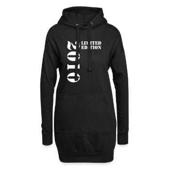 2010 Édition Limitée Anniversaire Cadeau Femme Mari - Sweat-shirt à capuche long Femme - noir - Devant