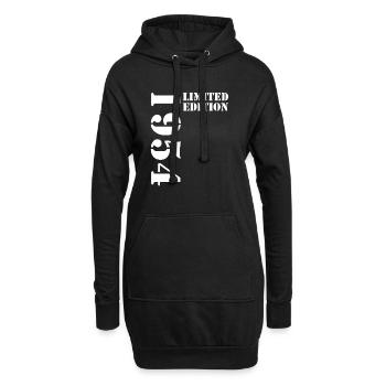 1954 édition limitée cadeau d’anniversaire femme mari - Sweat-shirt à capuche long Femme - noir - Devant