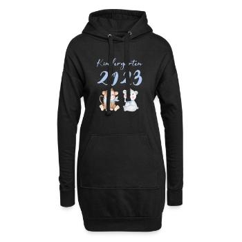 Kindergarten 2023 Süße Tiere Mädchen Jungen Kita - Hoodie-Kleid - Schwarz - Vorne