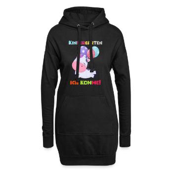 Kindergarten 2023 Ich Komme Mädchen Kita Geschenk - Hoodie-Kleid - Schwarz - Vorne