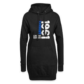 1961 August Limited Edition 62. Geburtstag Outfit - Hoodie-Kleid - Schwarz - Vorne