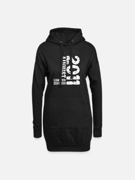 2011 August Limited Edition 12. Geburtstag Outfit - Hoodie-Kleid - Schwarz