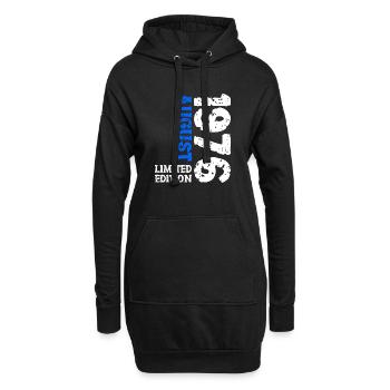 1976 August Limited Edition 47. Geburtstag Outfit - Hoodie-Kleid - Schwarz - Vorne