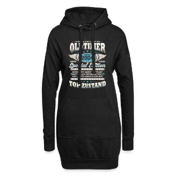 Oldtimer Baujahr 2004 Jahrgang Geburtstag Geschenk - Hoodie-Kleid - Schwarz - Vorne