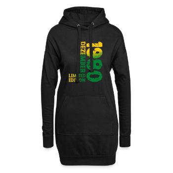 1980 Dezember Limited Edition 43. Geburtstag Deko - Hoodie-Kleid - Schwarz - Vorne