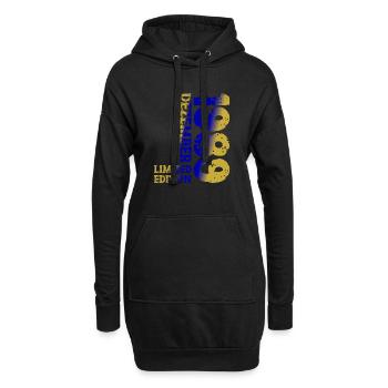 1989 Dezember Limited Edition 34. Geburtstag Deko - Hoodie-Kleid - Schwarz - Vorne
