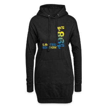 1981 Limited Edition Geburtstag Geschenk Frau Mann - Hoodie-Kleid - Schwarz - Vorne
